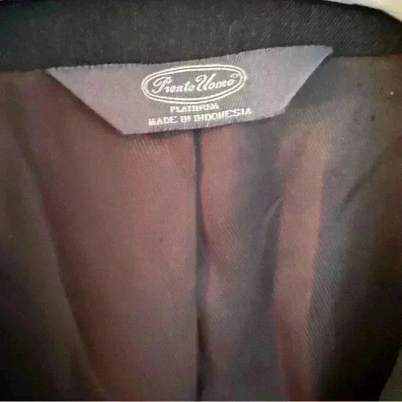 Pronto Uomo Designer Sports Coat Suit Jacket Blazer 38L - Picture 5 of 6